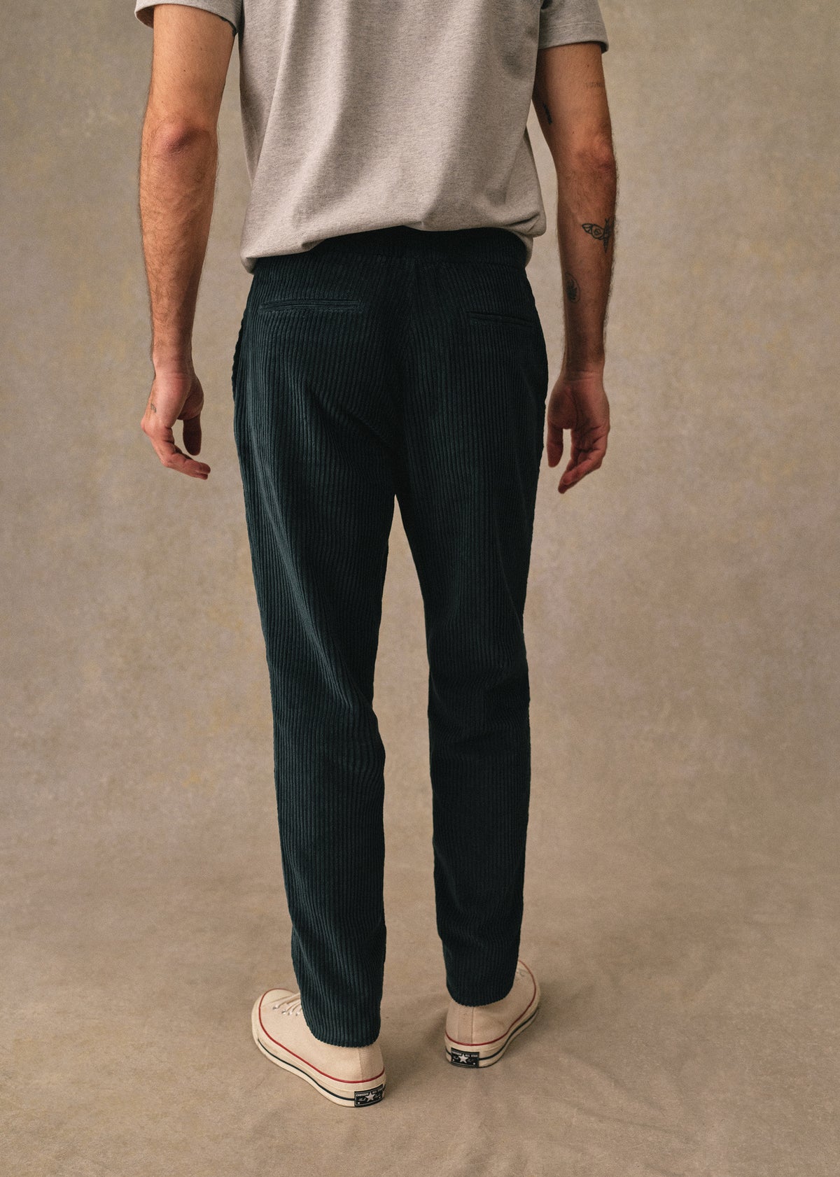 Pantalon Danny Velours - Vert Foncé