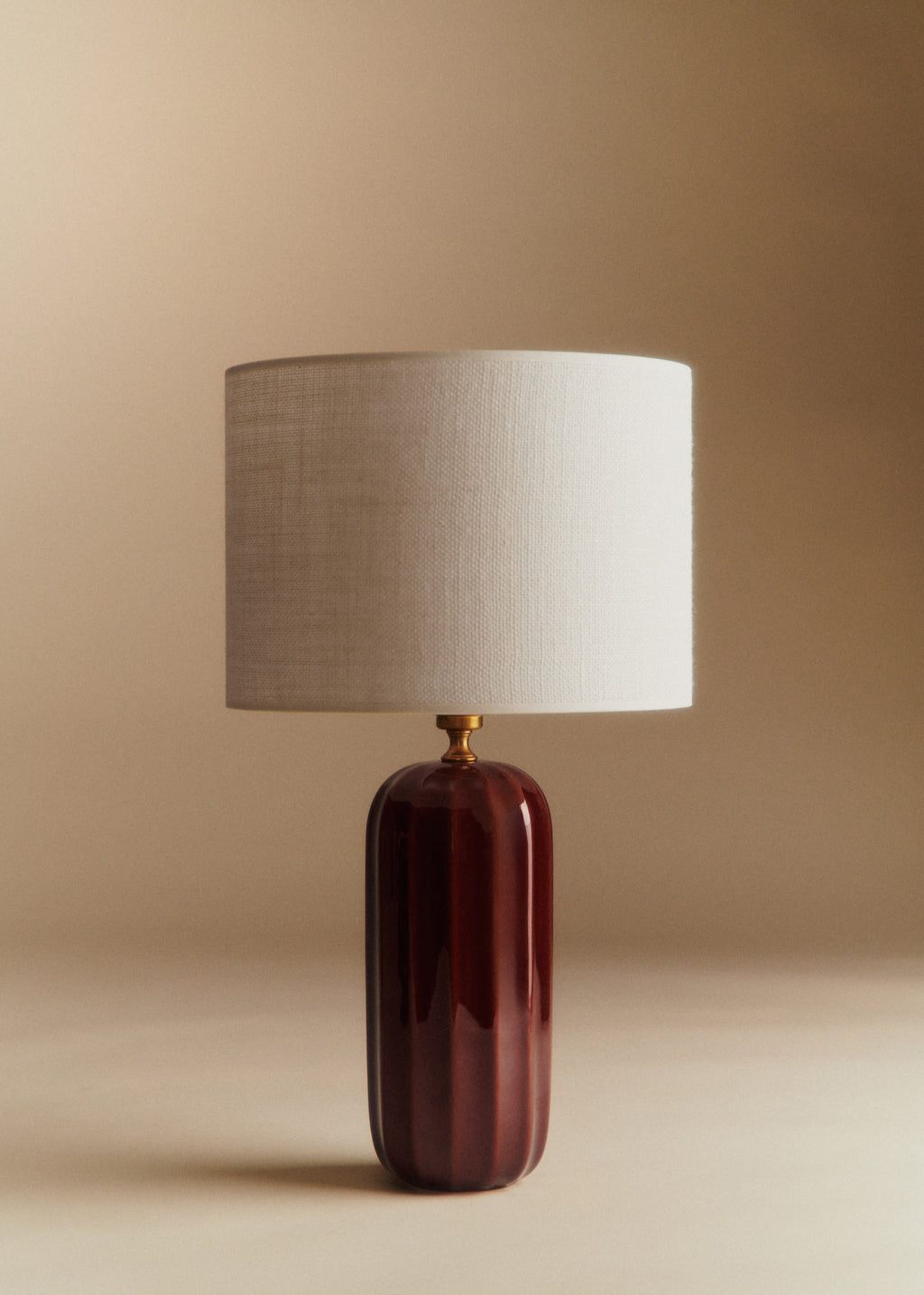 Lampe Traviata - Moka - Abat-jour Dolce - Jute Écru