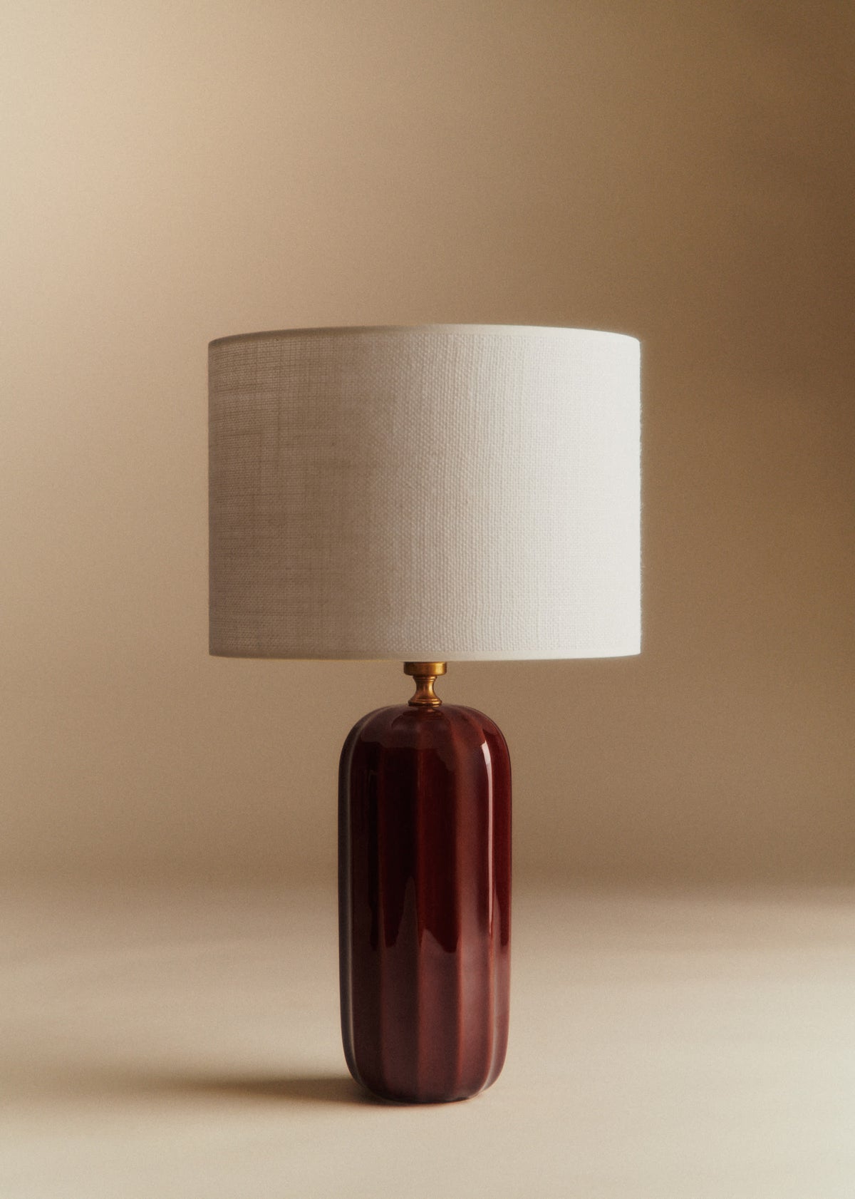 Lampe Traviata - Moka - Abat-jour Dolce - Jute Écru