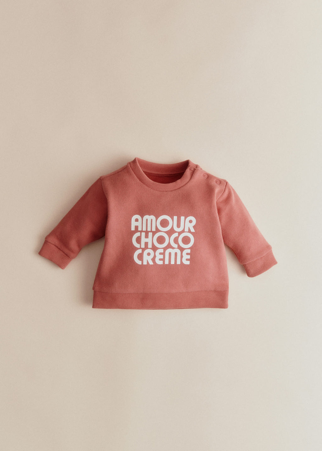 Sweat-Shirt Amour Choco Crème - Sienne