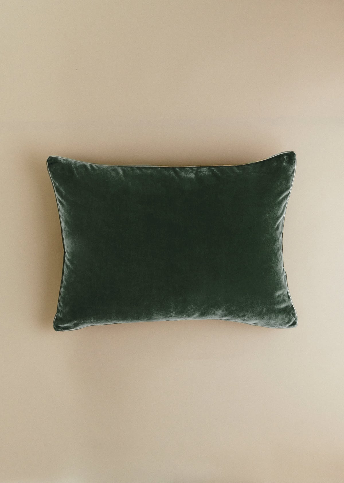 Coussin Velours Édition - Grand modèle - Céladon Foncé