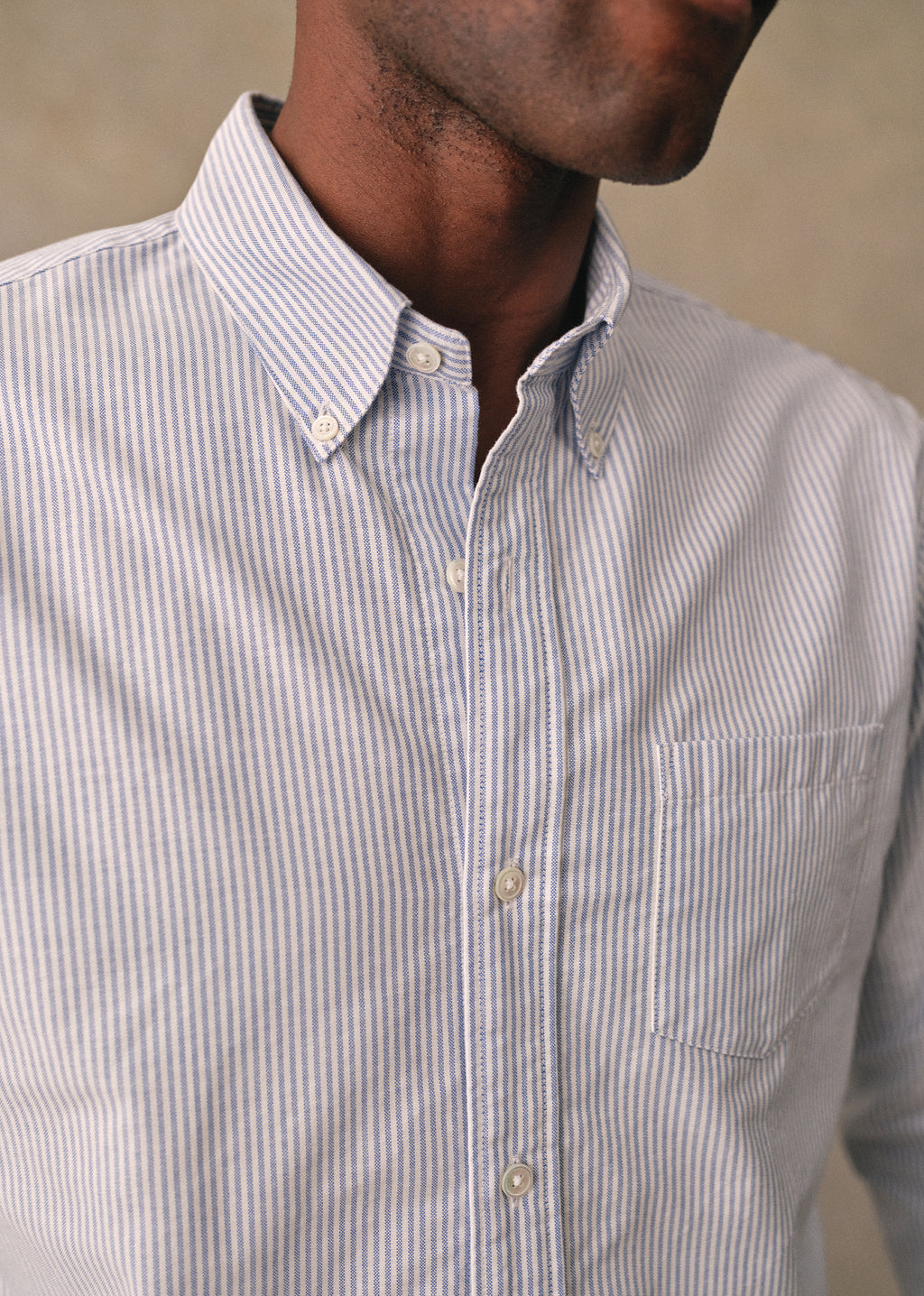 Chemise Charlie Oxford - Rayures Bleues