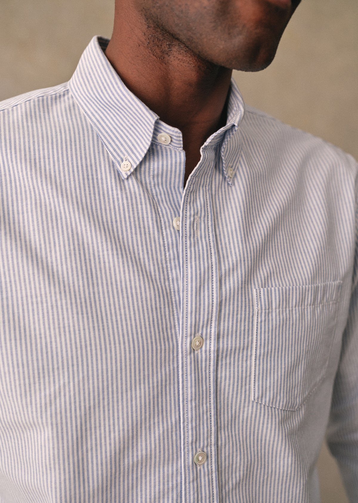 Chemise Charlie Oxford - Rayures Bleues
