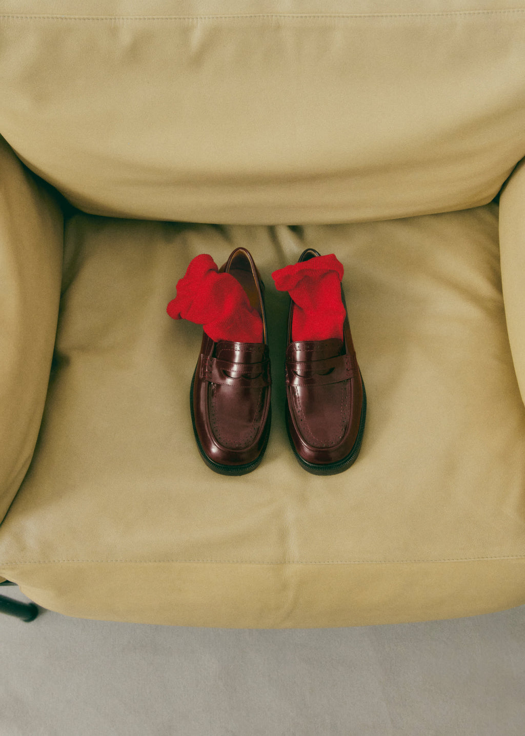 Chaussettes Léane - Rouge Vif