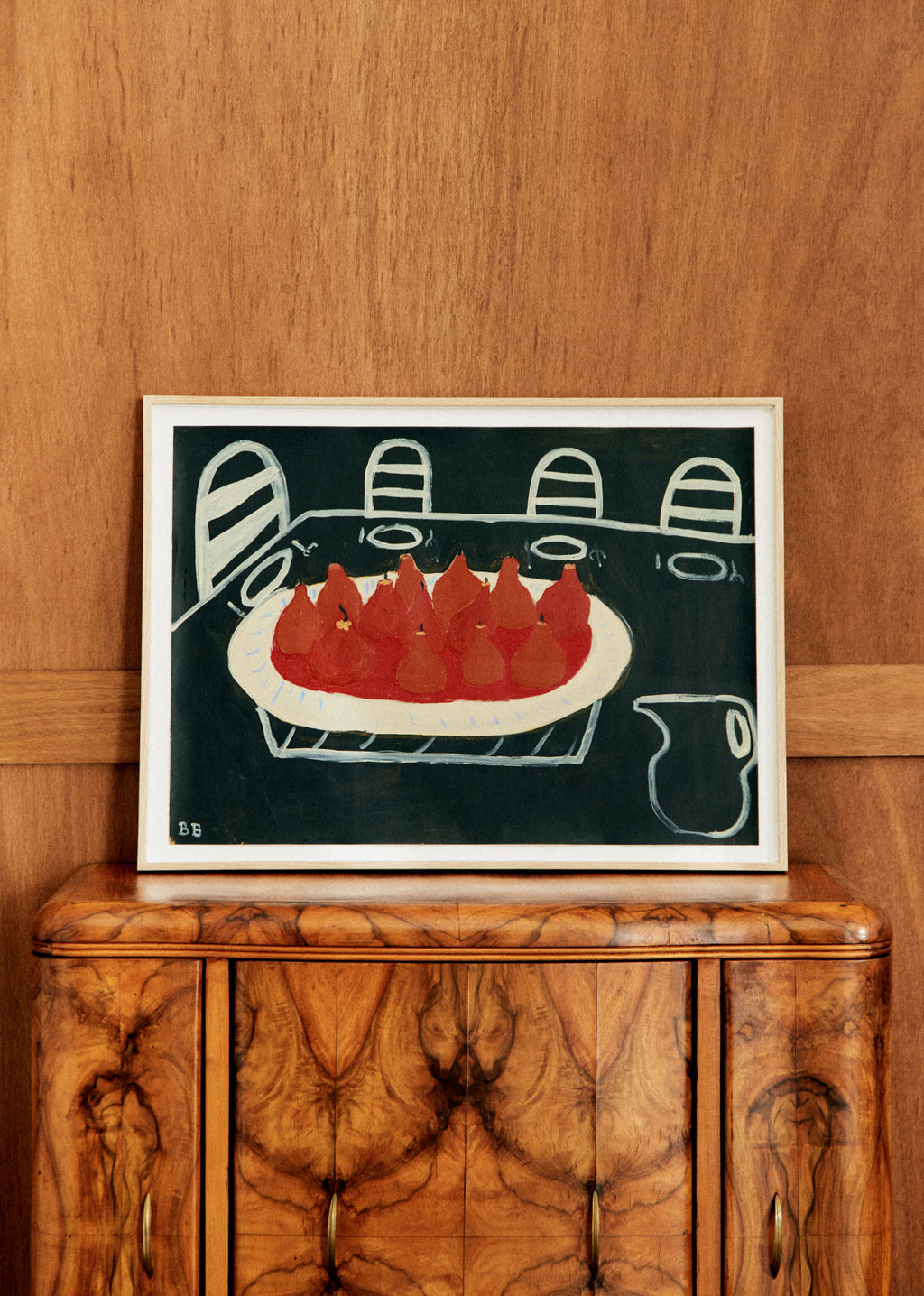 Oeuvre Balthazar Beauzon - Grand format - Poires sur table