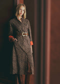 Robe Line - Imprimé Winter Leopard Camel
