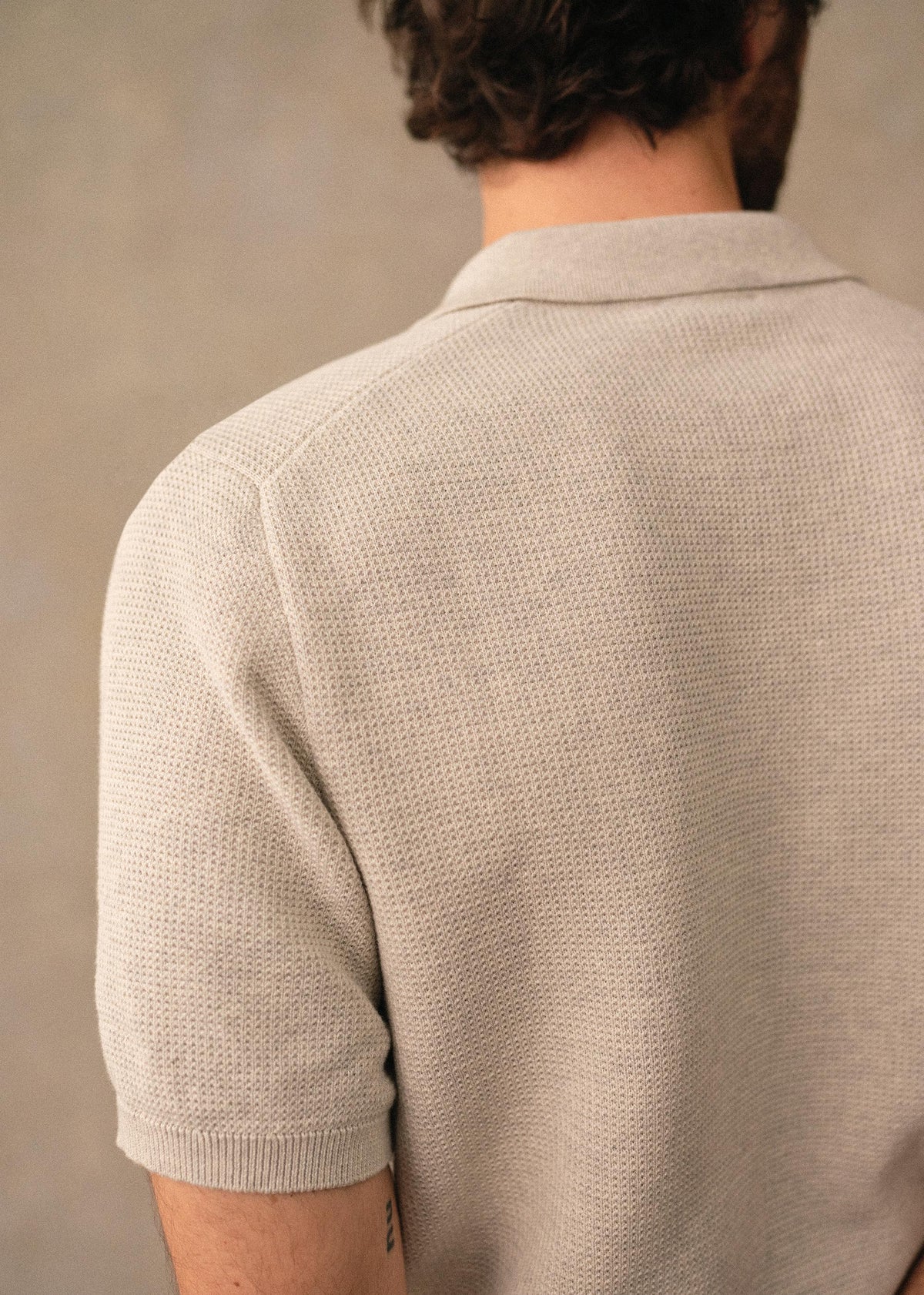 Polo Maille Sawyer - Gris Chiné