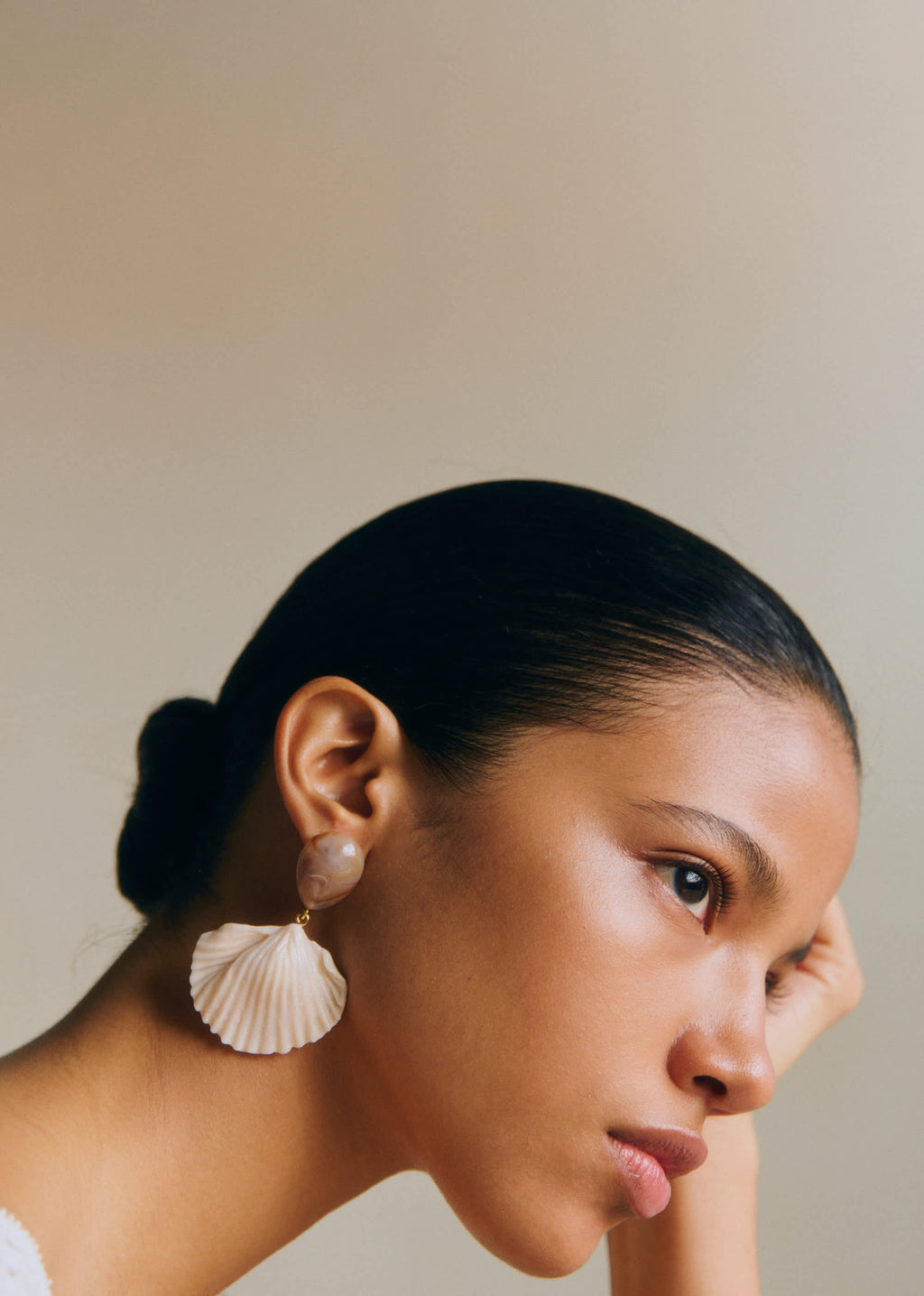 Boucles d'oreilles Isla - Ecru Multi