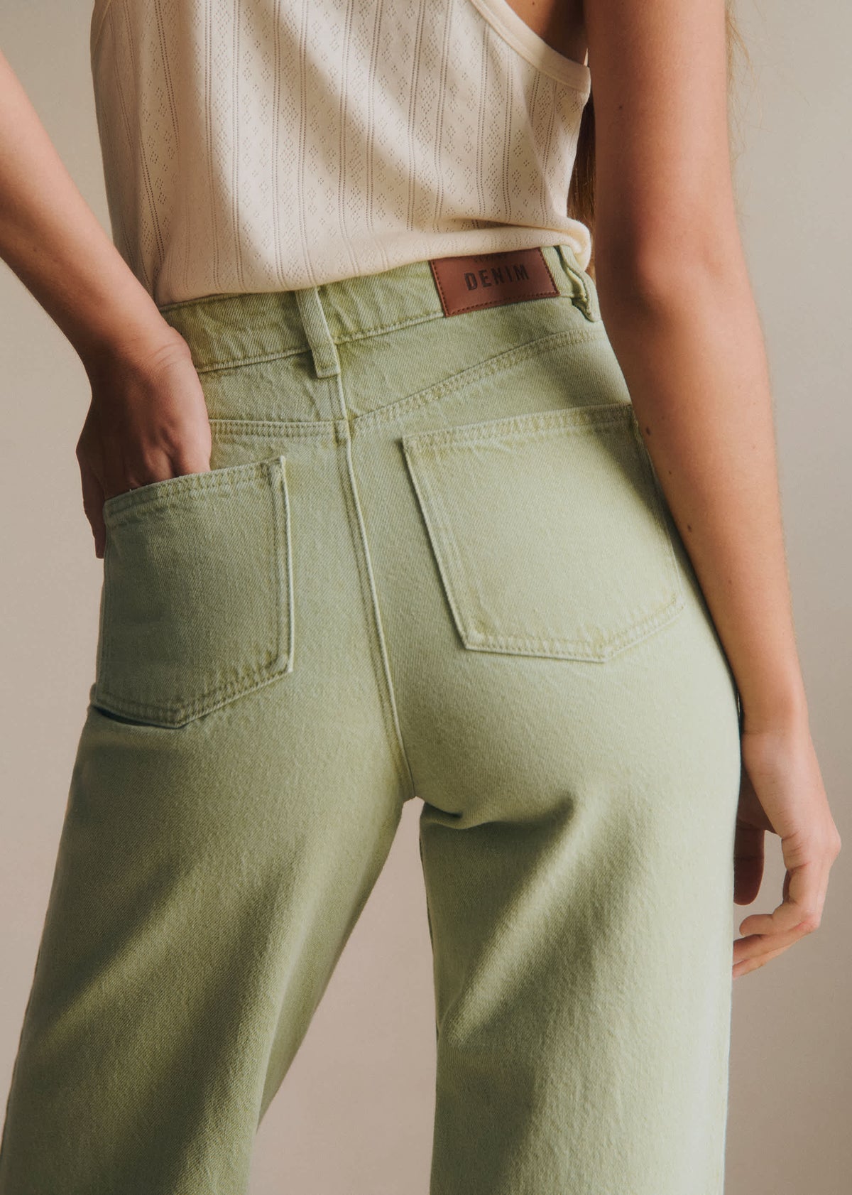 Pantalon Le Wide Leg - Pistache