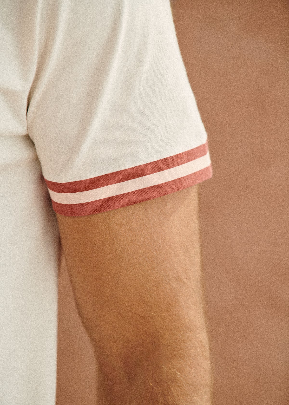 T-Shirt Lucio - Écru Rayures Rose