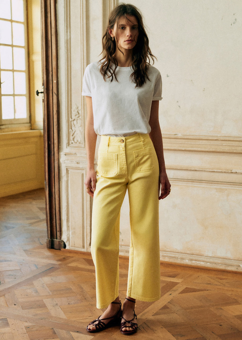 Pantalon AURELIO - Citron Givre