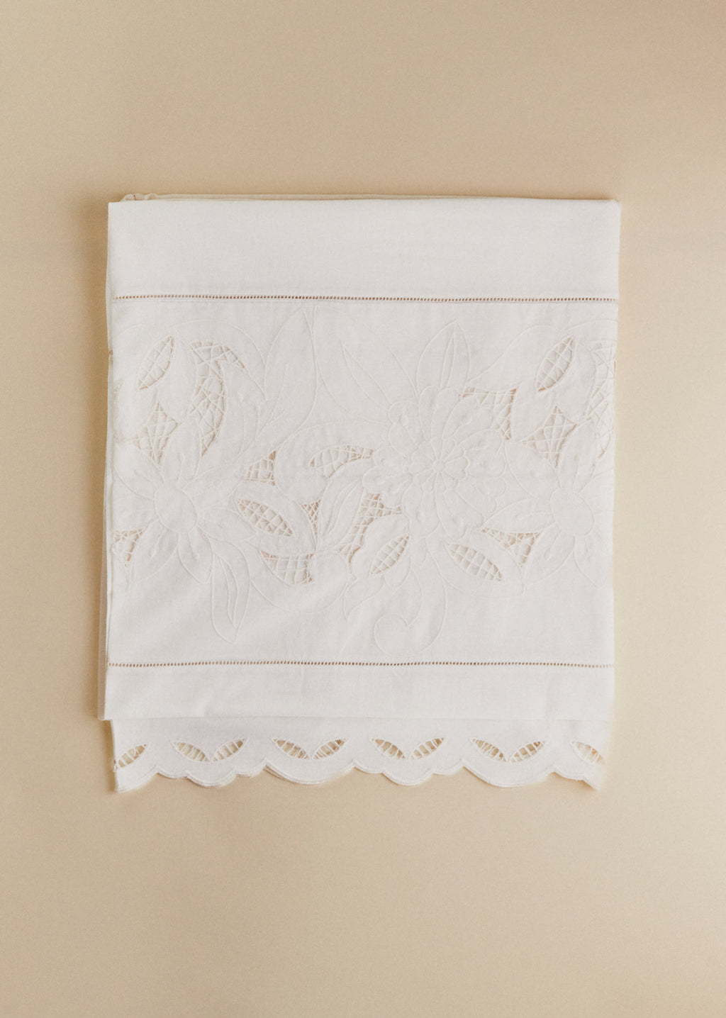 Nappe Brodée - Ecru Uni