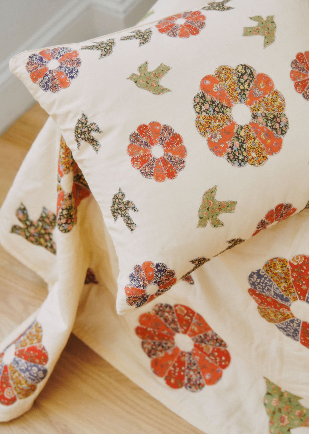 Coussin - Sézane x Sea New York - Patchwork Woodstock