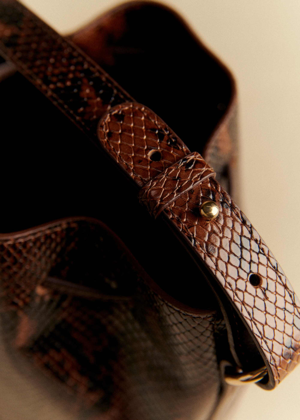 Bourse Mini Farrow - Marron Python