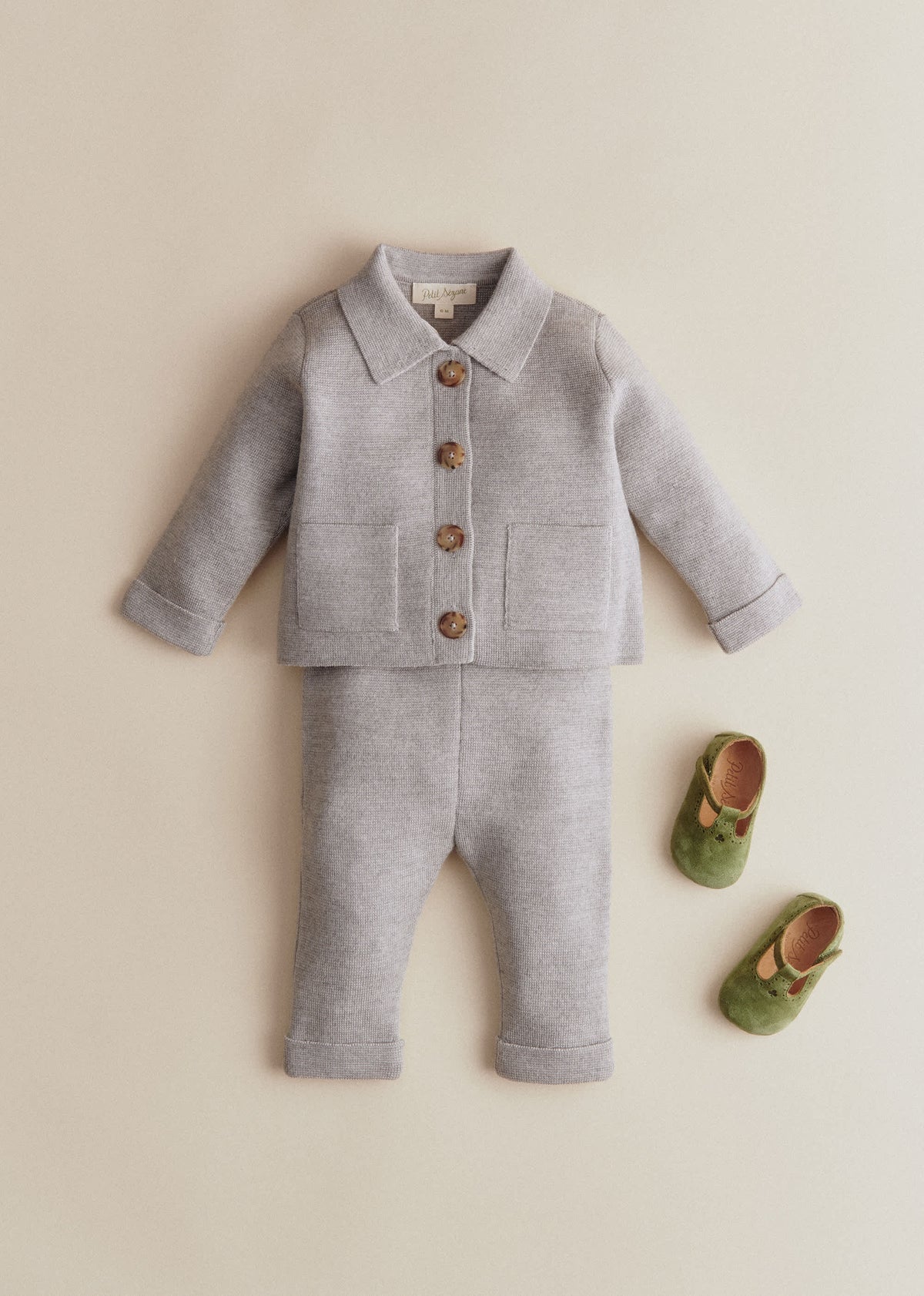 Pantalon Maille Boris - Gris Chiné