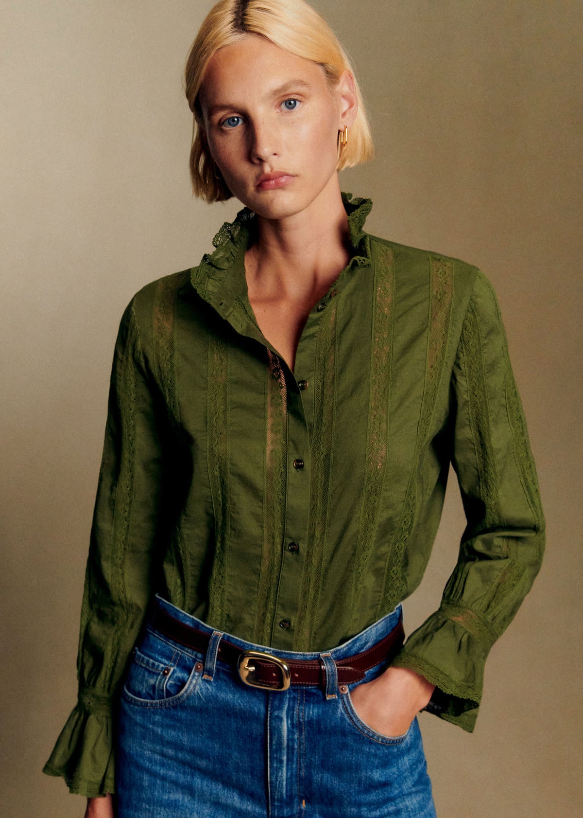 Chemise Lise - Vert Garden