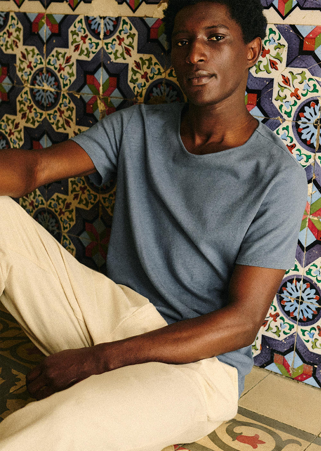T-Shirt Martin - Bleu Acier