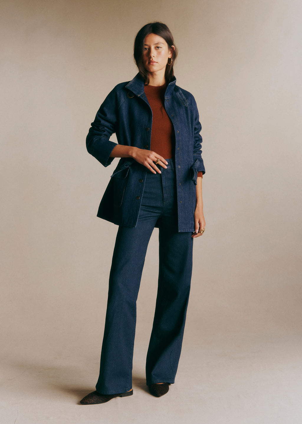 Veste Manolia - Bleu Denim Foncé