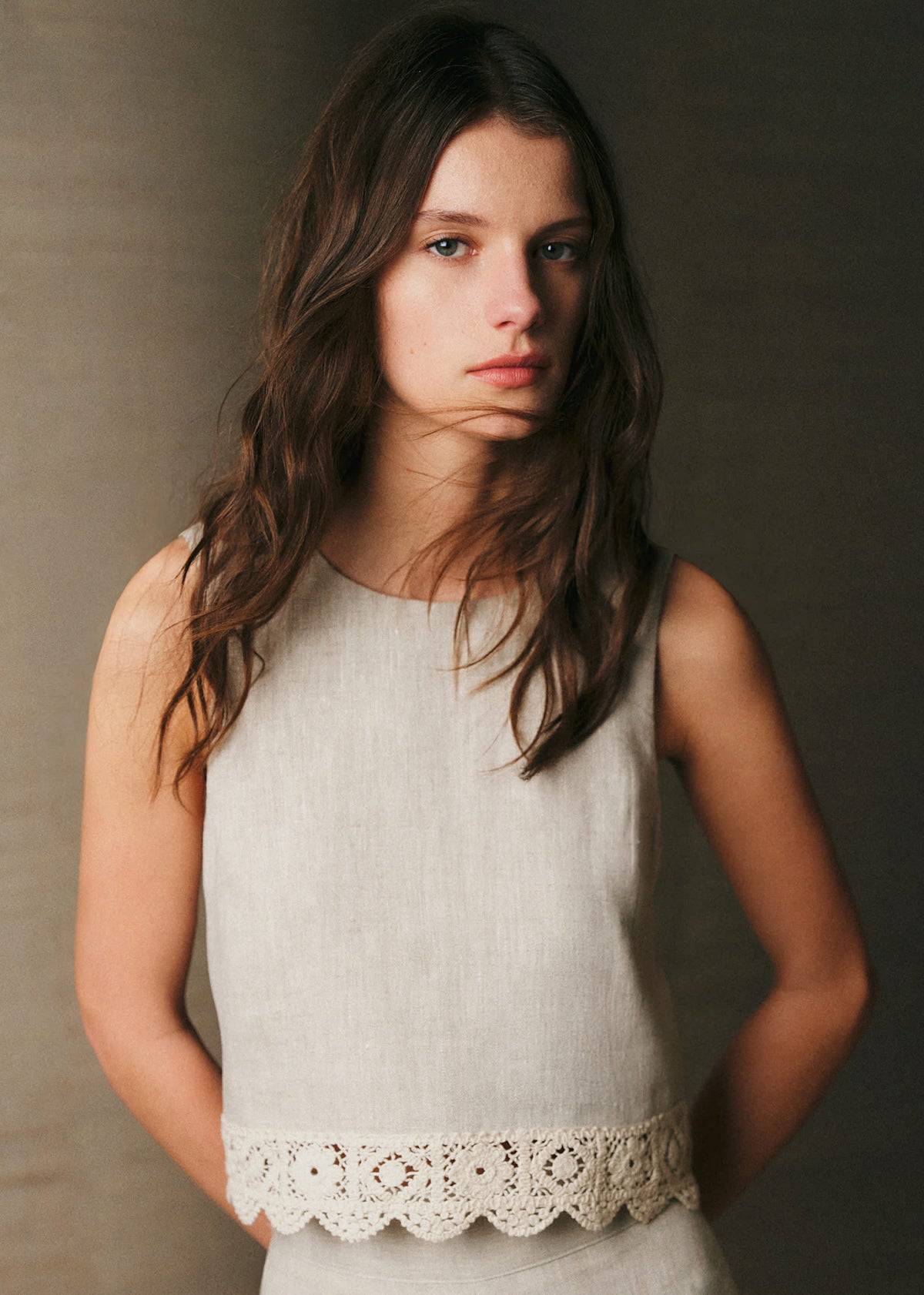 Blouse Dee - Beige Chiné