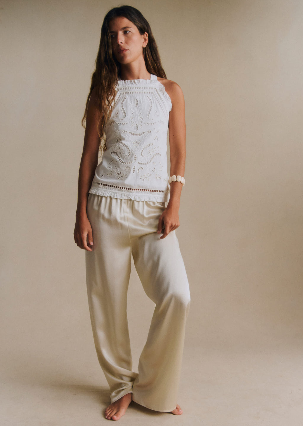 Pantalon Wood - Perle