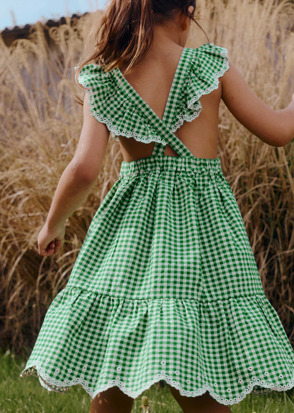 Robe Aurore - Vichy Vert
