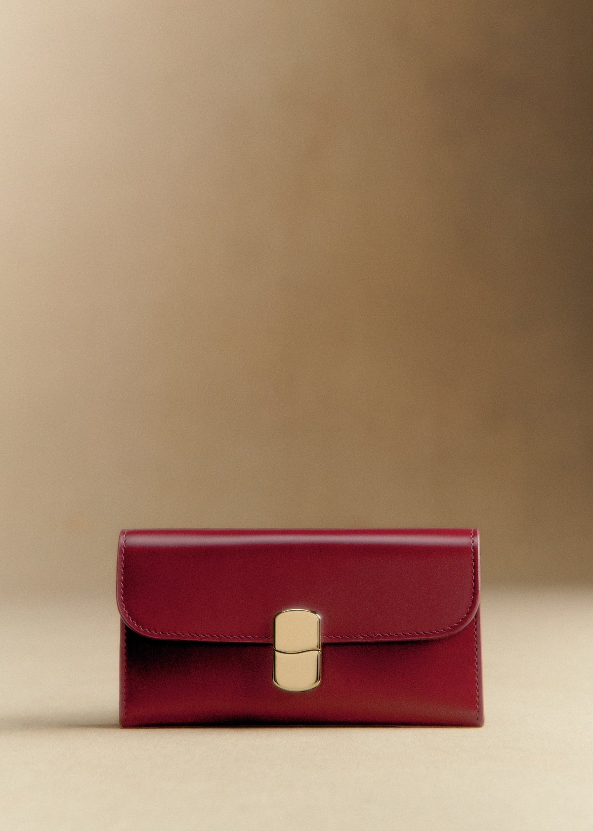 Portefeuille Grand Milo - Rouge Carmin Glacé