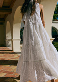 Robe Olany - Broderie Unie Fleurs Maxi Écru