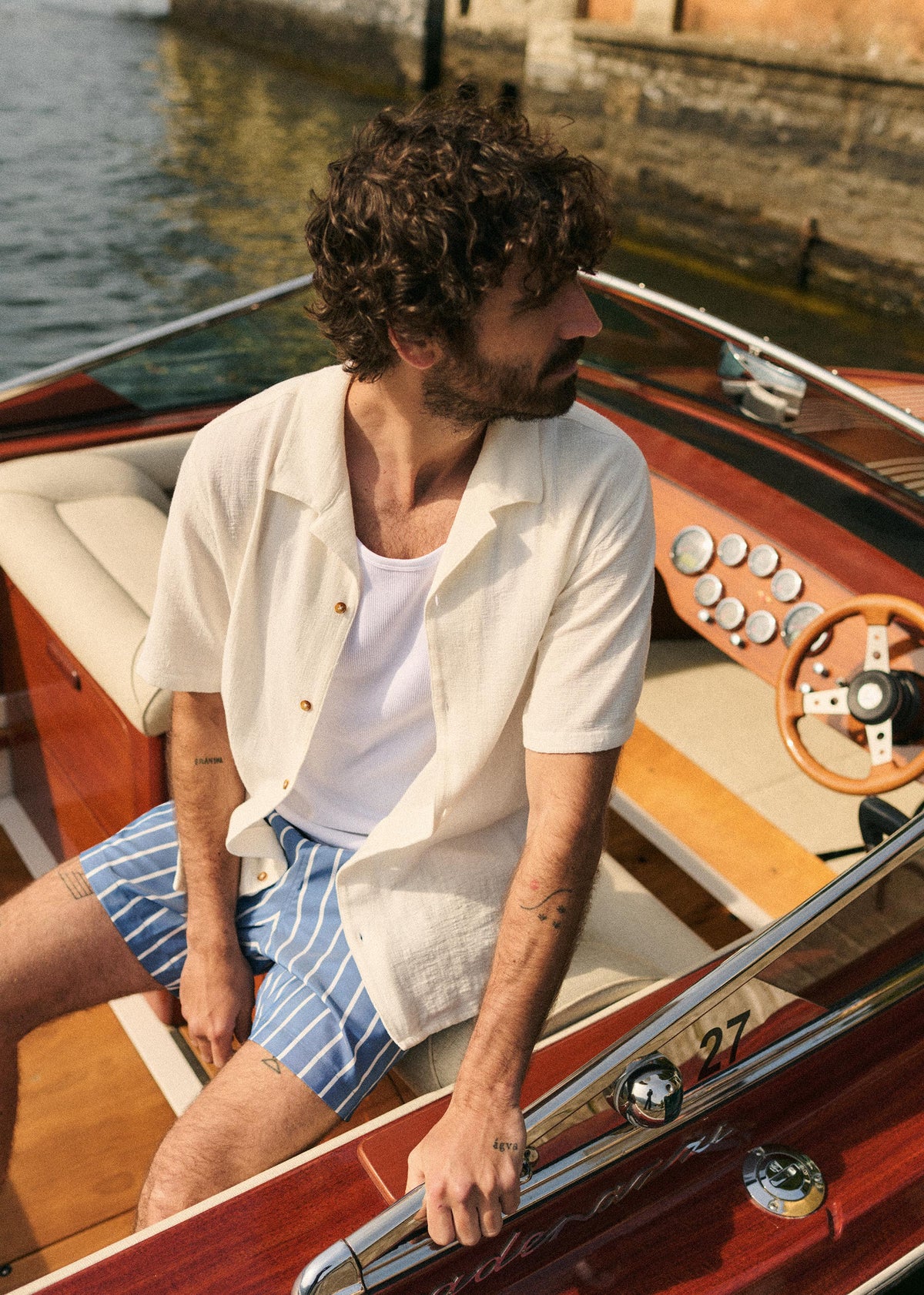 Chemise Holt Coton Lin - Blanc