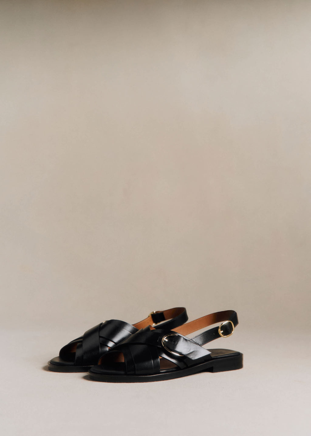 Sandales low Blandine - Noir Glacé