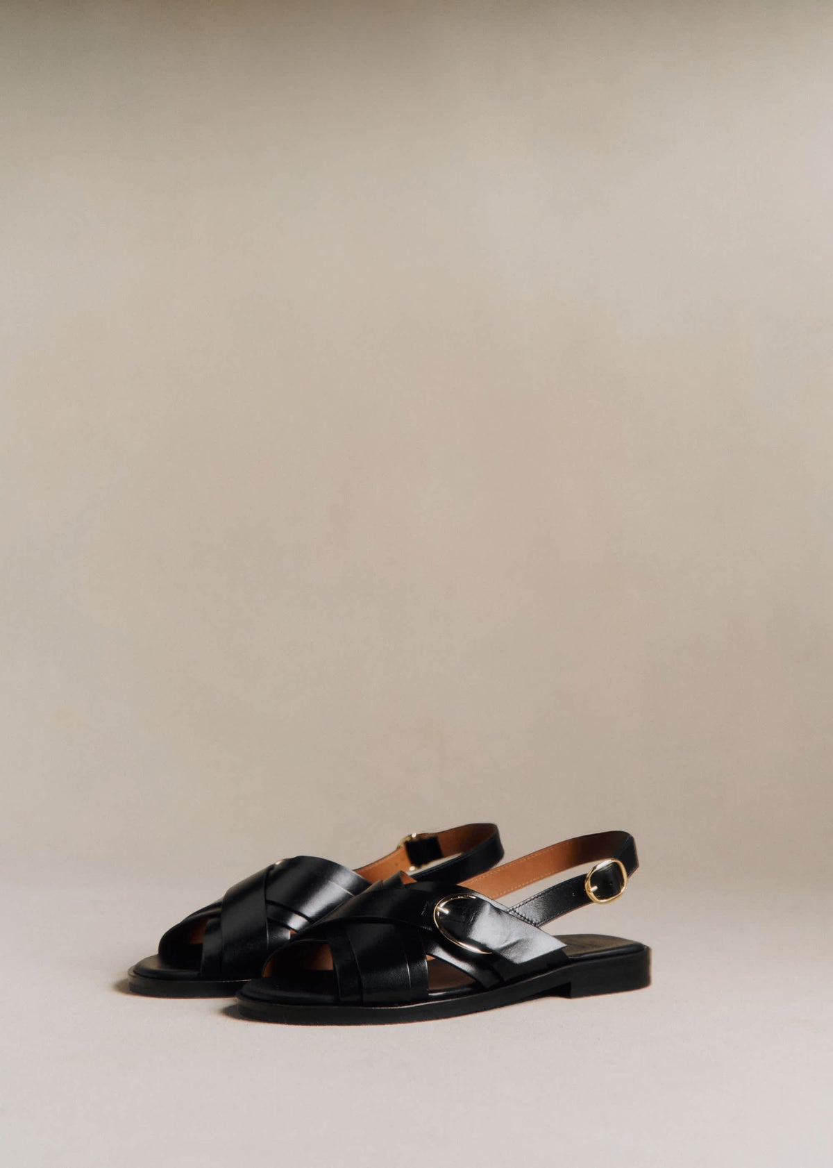 Sandales low Blandine - Noir Glacé