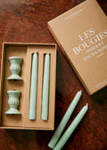 Coffret Bougeoirs Piano et Chandelles - Petit Modèle - Céladon