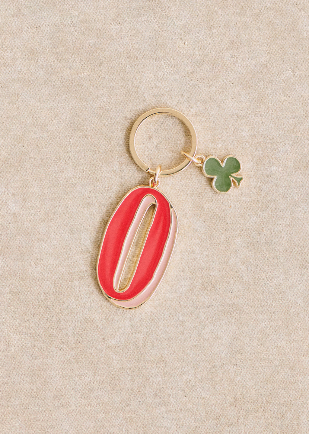 Porte-Clé Abécédaire - Lettre O - Rouge