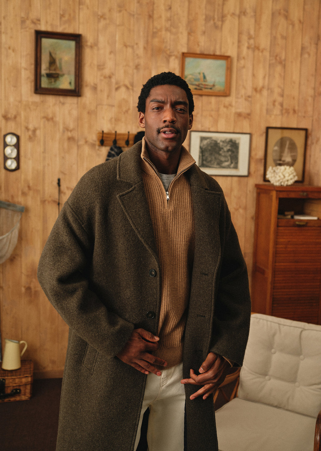 Manteau Hugh - Kaki