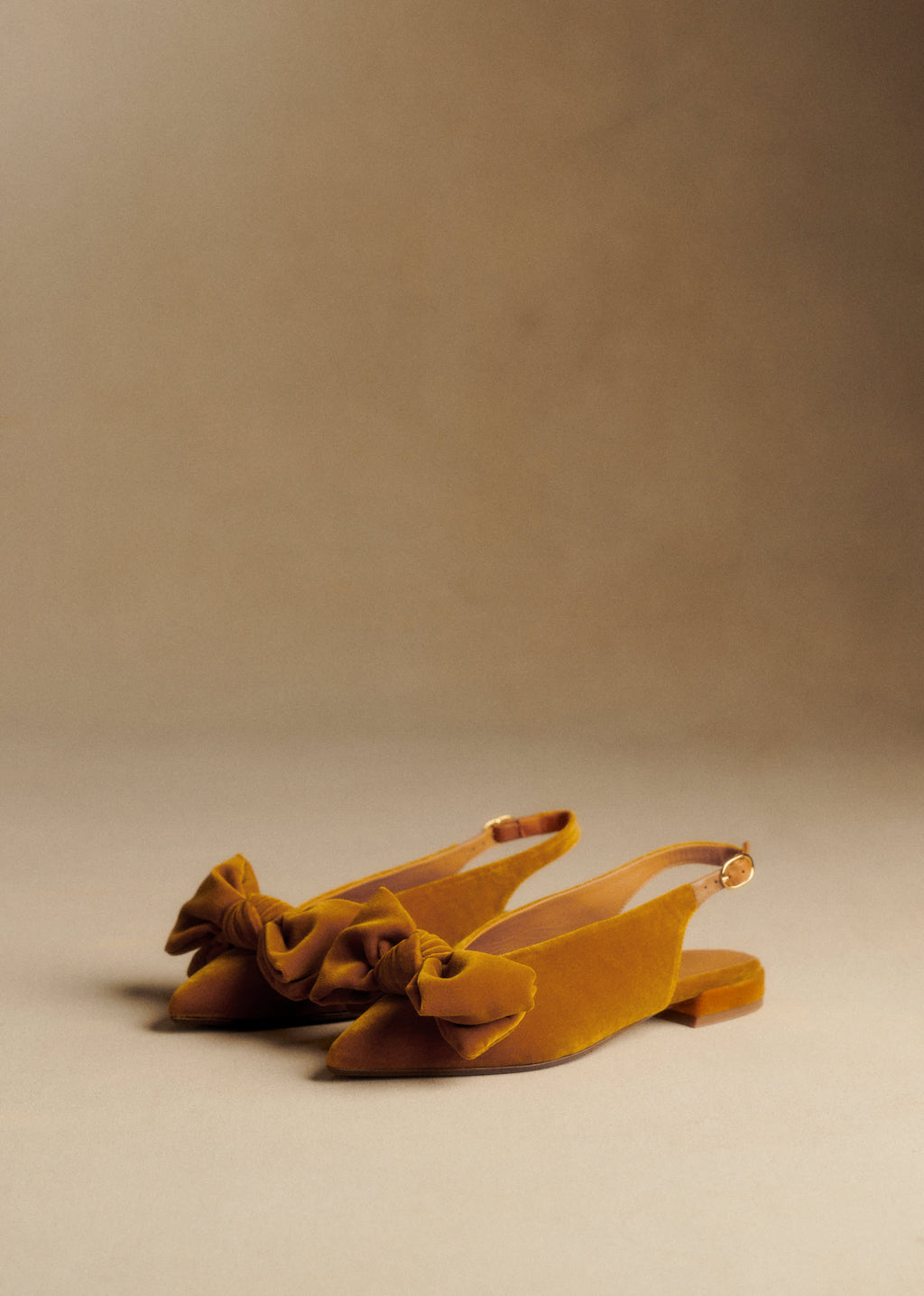 Ballerines Low Stefania - Ocre Velours