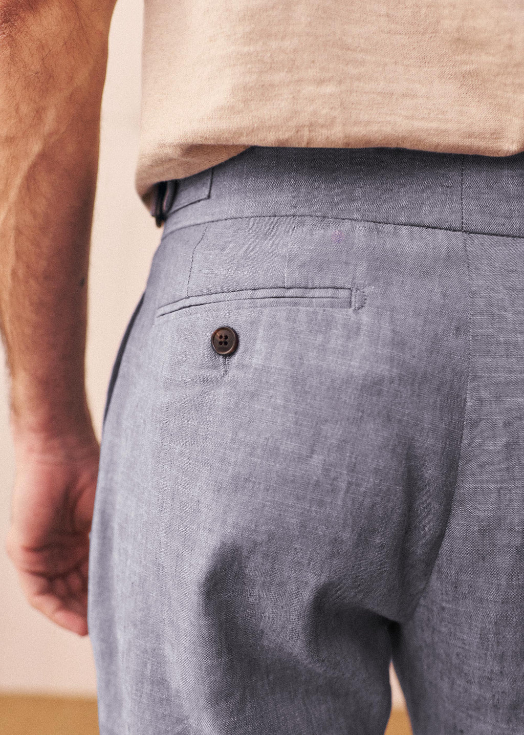 Pantalon Terence - Bleu Clair Chiné