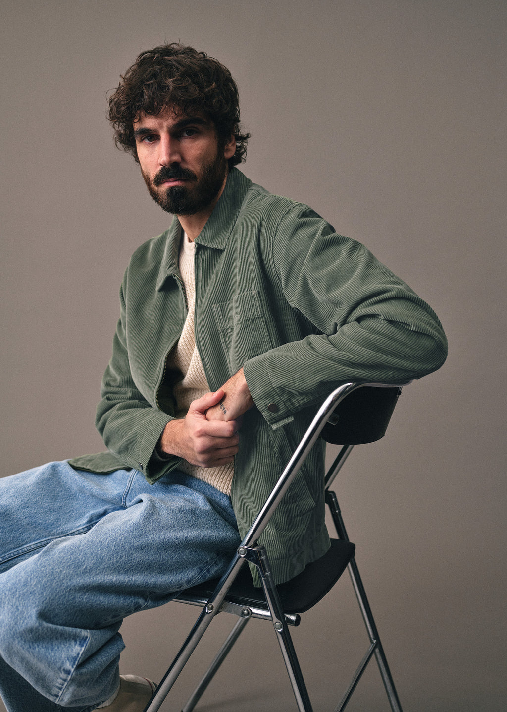 Veste Benson Velours Côtelé - Vert