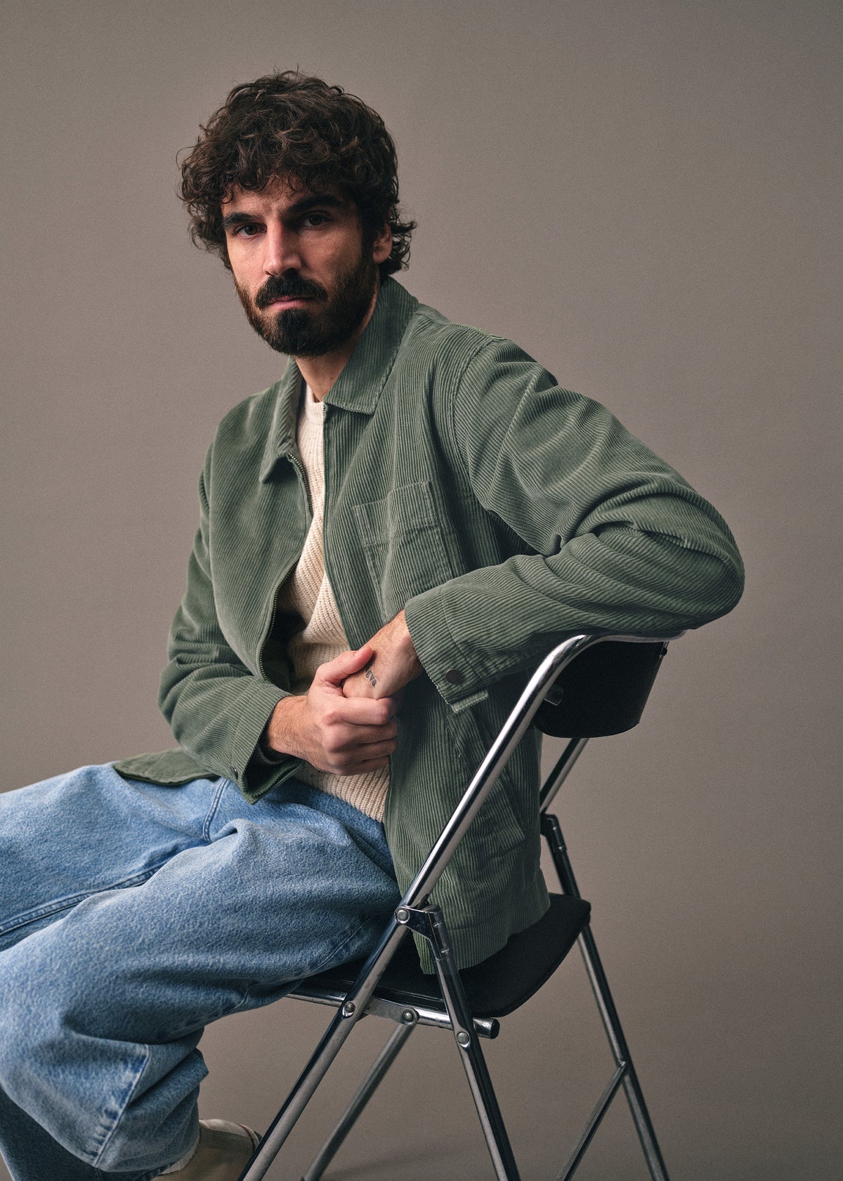 Veste Benson Velours Côtelé - Vert