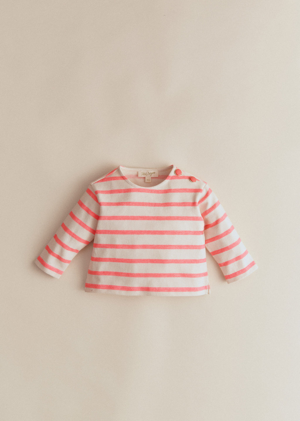 Marinière Colette - Ecru / Rose Fluo