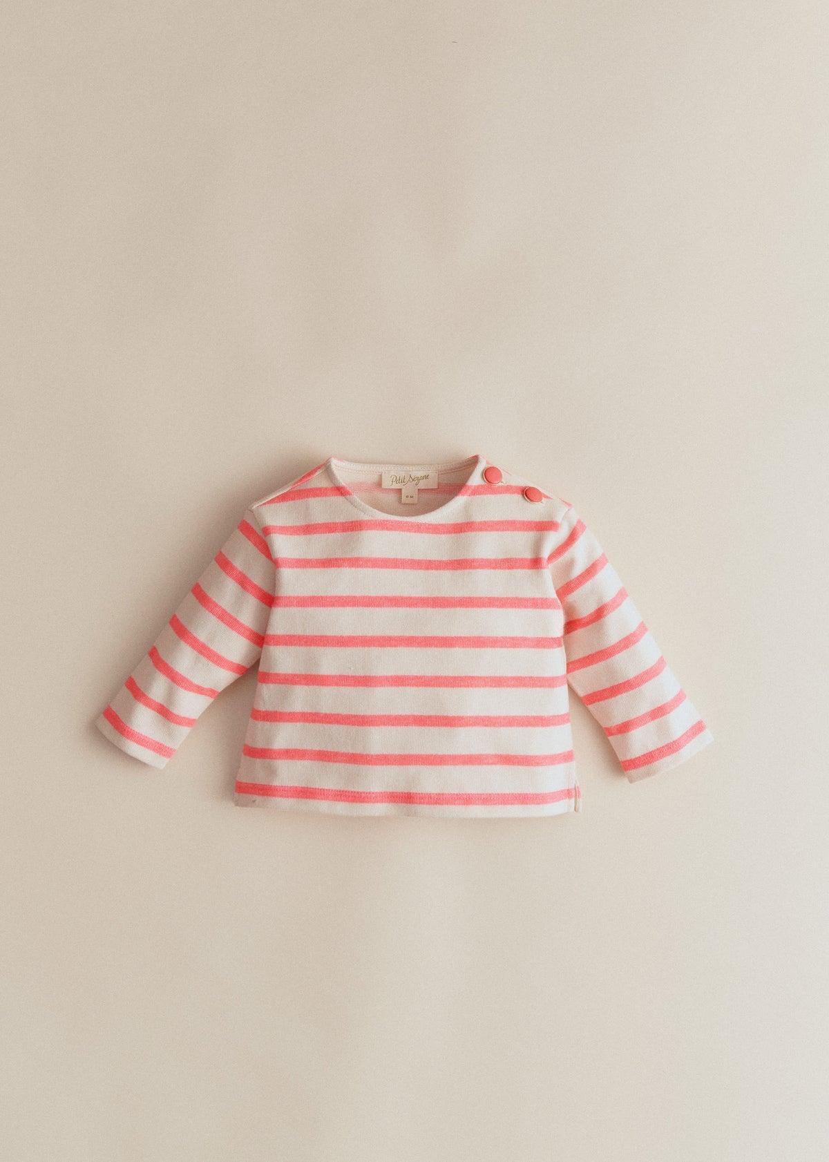 Marinière Colette - Ecru / Rose Fluo