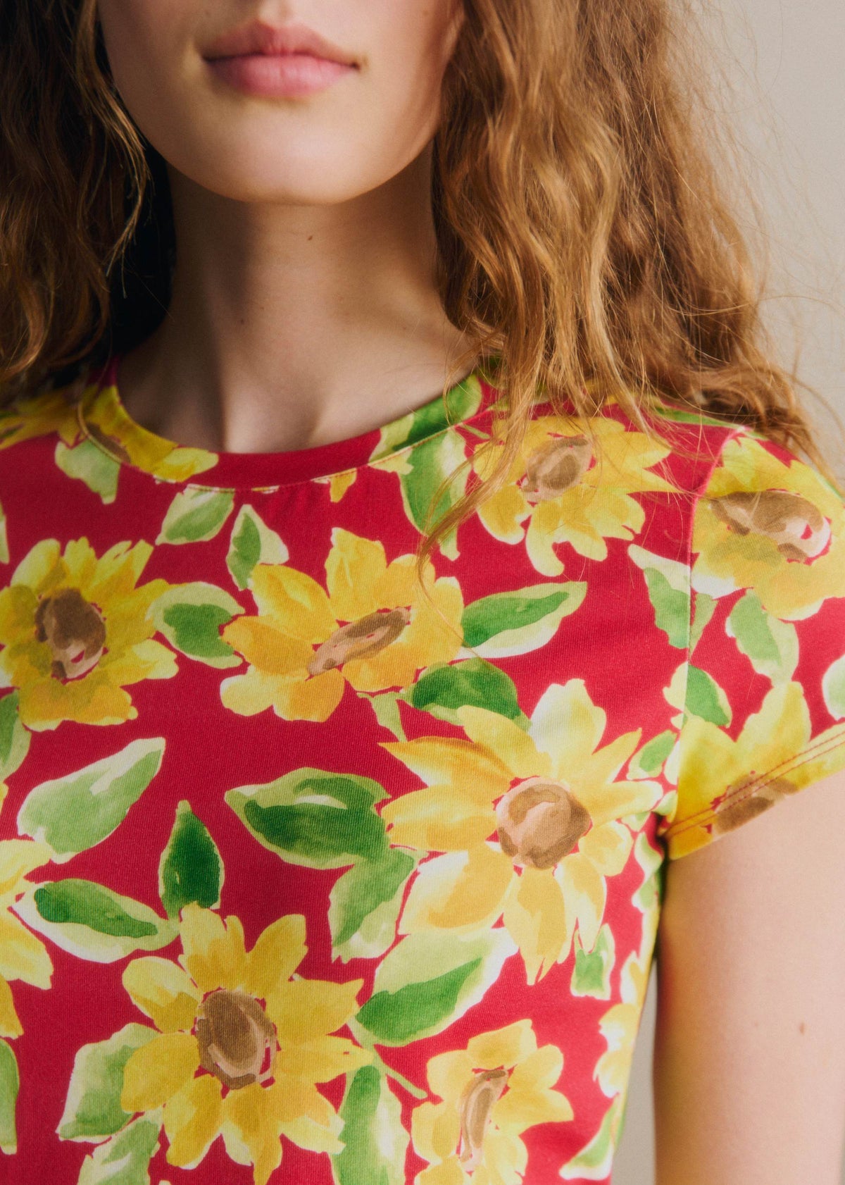 T-Shirt Camil - Imprimé Tournesol