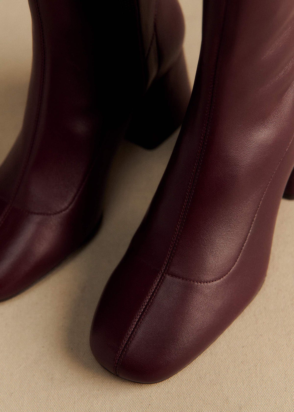 Bottines Aline - Bordeaux Lisse