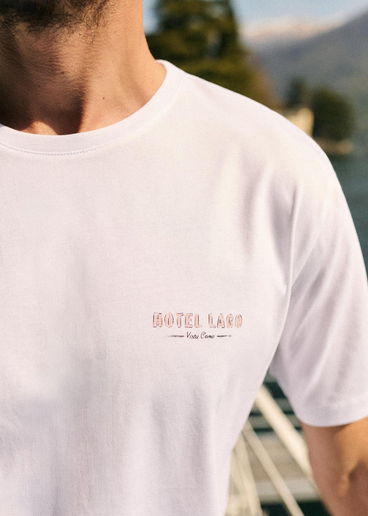 T-Shirt Hotel Lago - Blanc