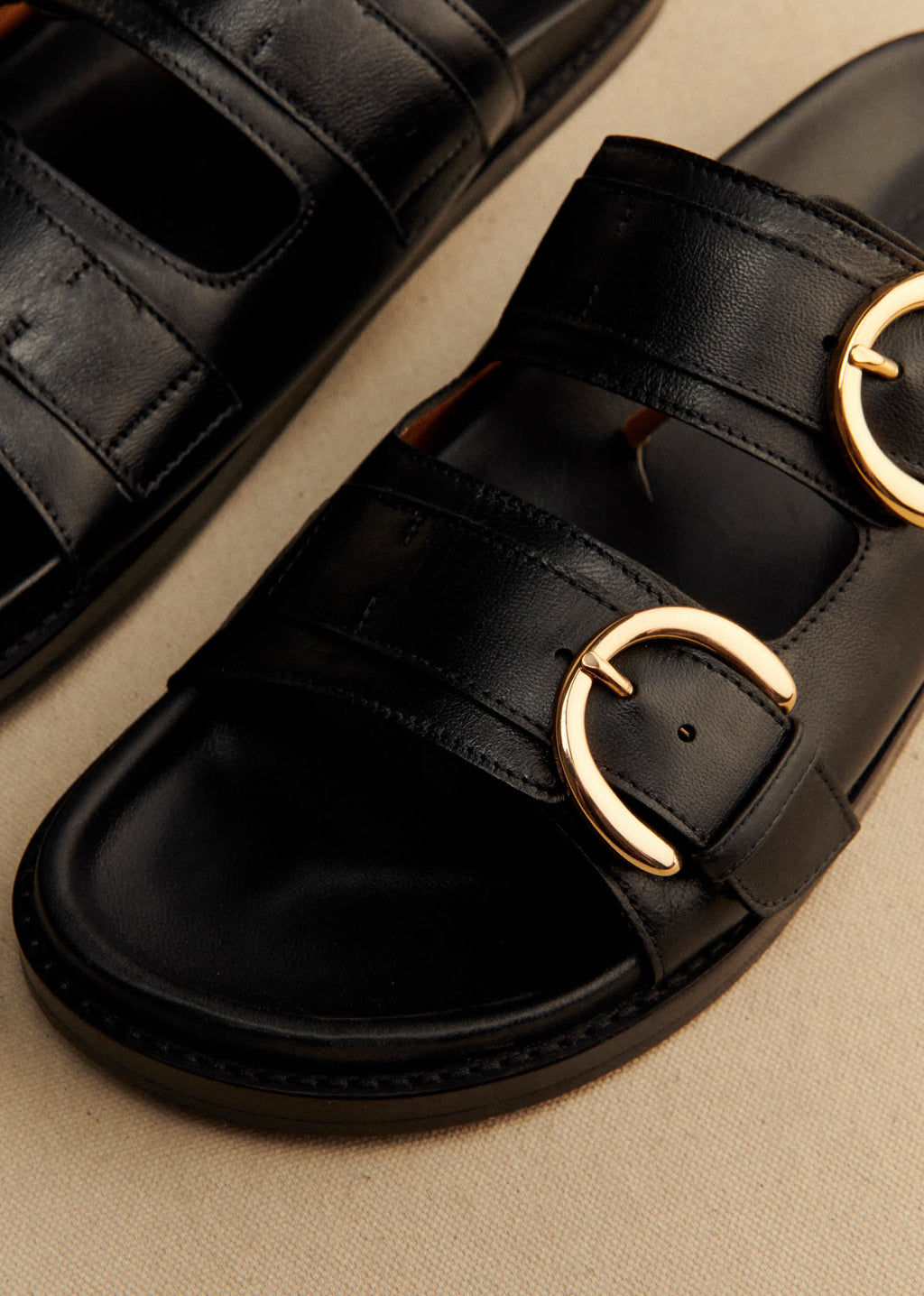 Mules Low Lenny - Noir Lisse