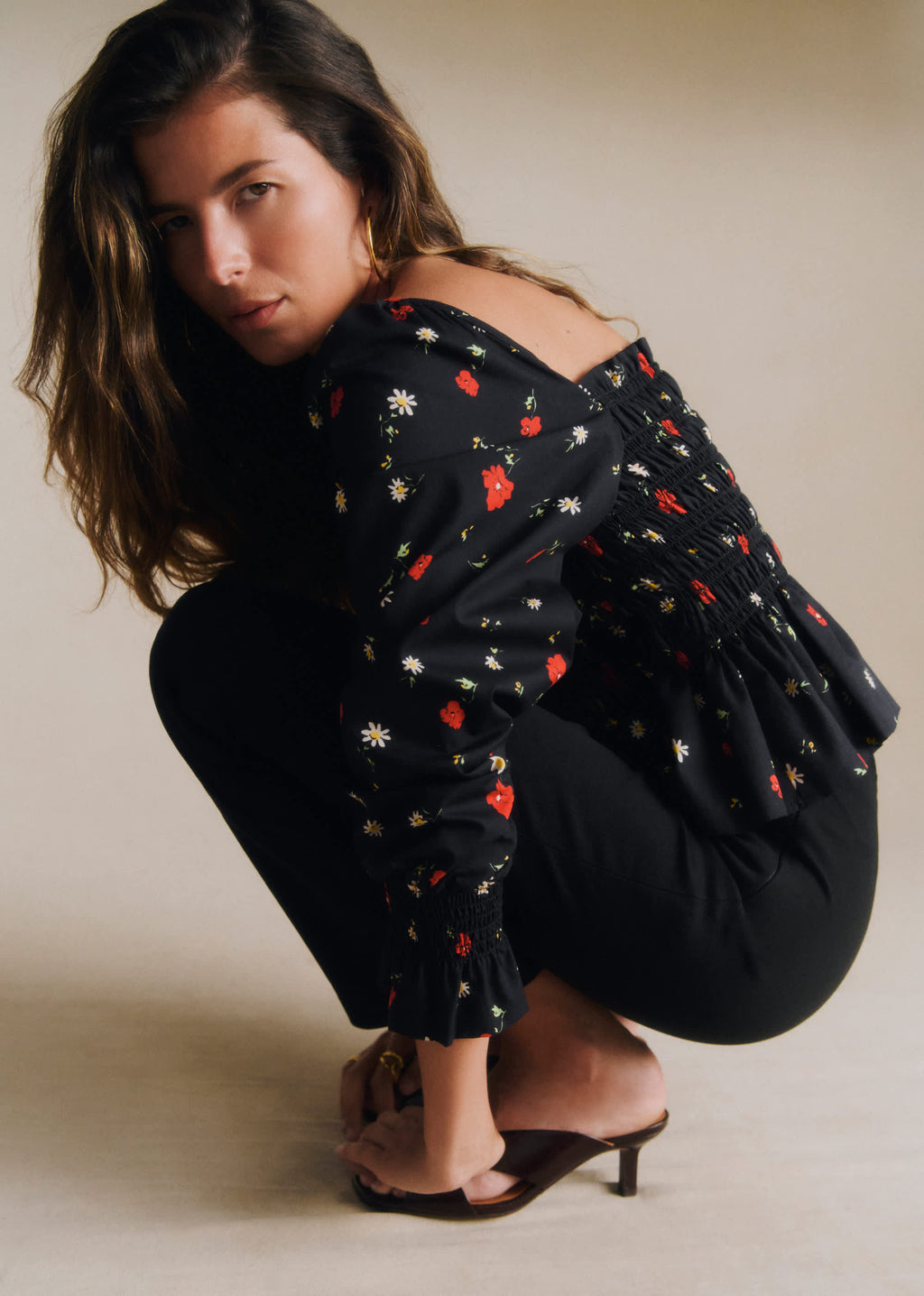 Blouse ALINE - Imprimé Coquelicot