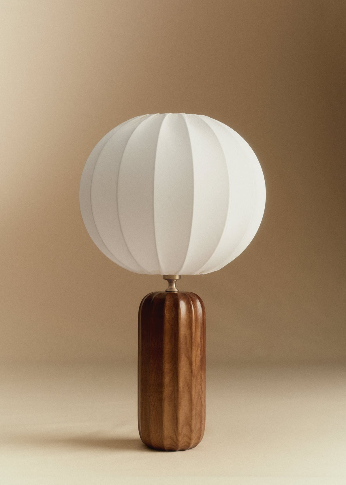 Lampe Traviata - Bois - Abat-jour Sonate - Écru