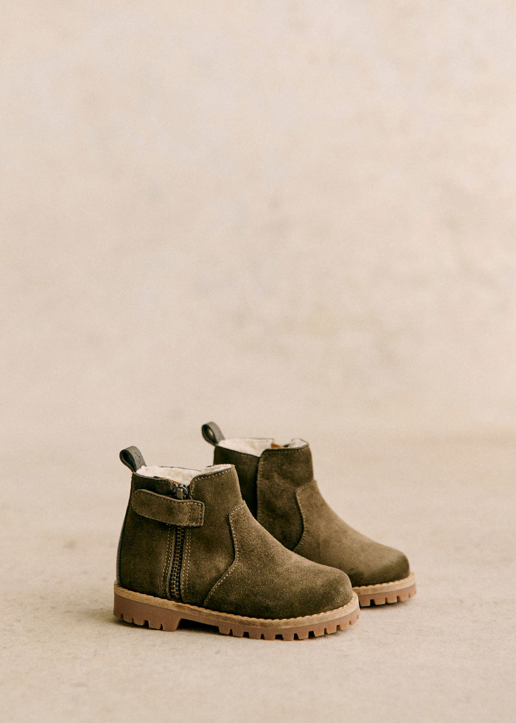 Bottines Elio - Kaki / fourré