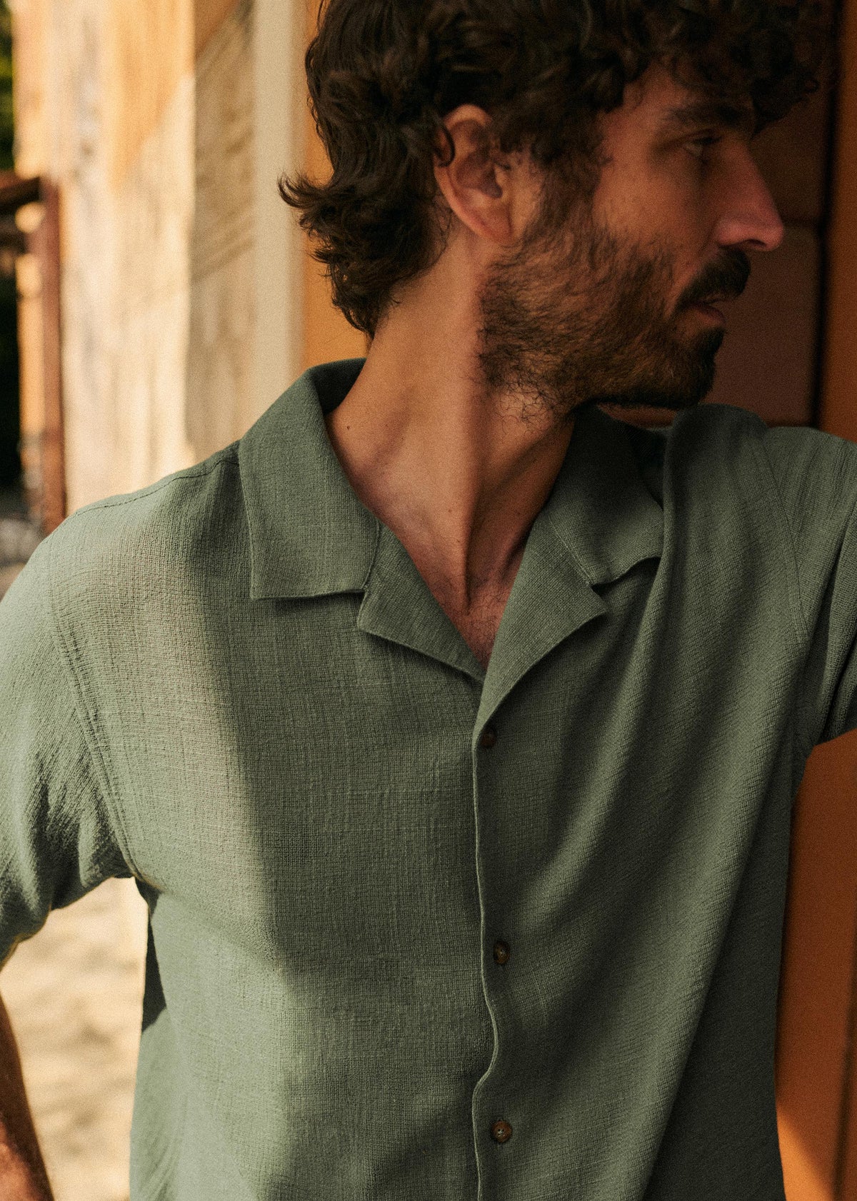 Chemise Holt Coton Lin - Vert