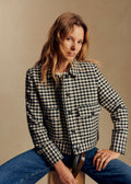 Veste Terry - Vichy Noir Écru