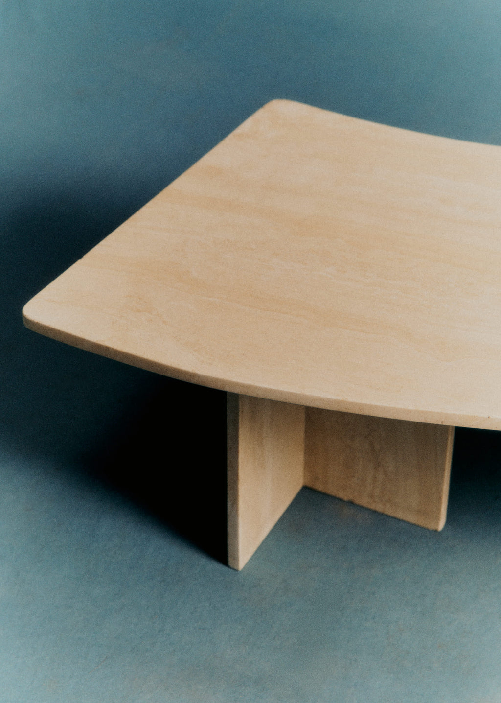Table basse en travertin vintage - Travertin