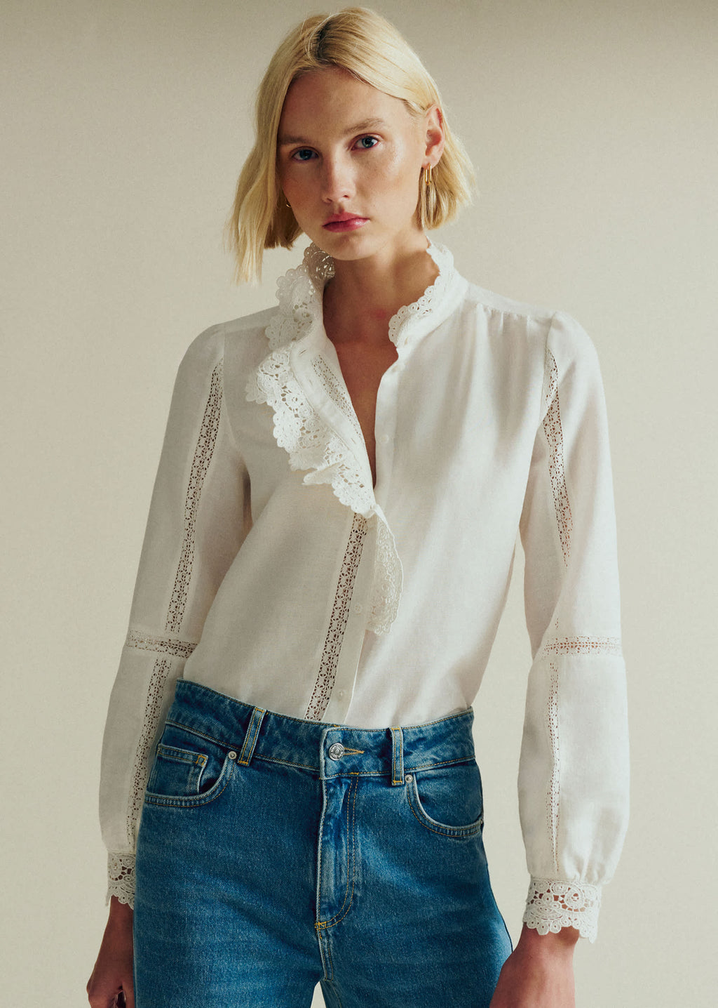 Chemise Chlo - Crochet Écru